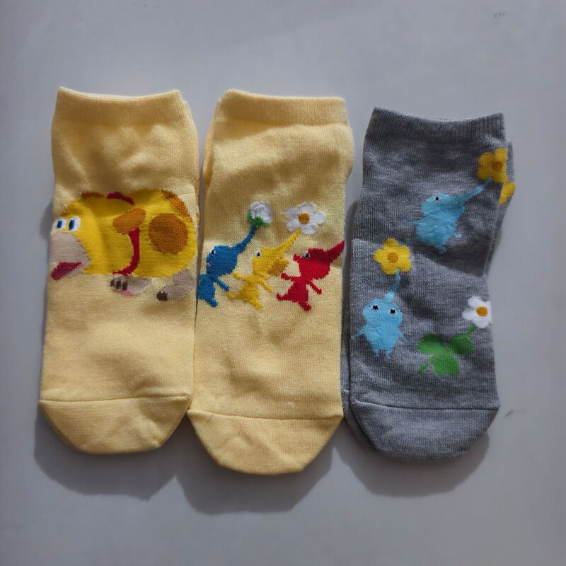 New Japanese-style Pikmin cartoon socks for women, cotton women's boat socks, anime cartoon cute women's socks, shallow-mouth short socks New Japanese-style Pikmin cartoon socks for women, cotton women's boat socks, anime cartoon cute women's socks, shallow-mouth short socks