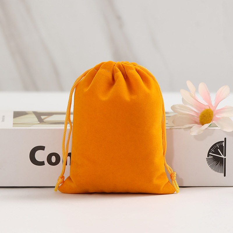 Bolsillo con cordón de franela, bolso de franela de joyería con cordón, bolso de tela de joyería de terciopelo, bolso de franela Lisi, bolso de almacenamiento de franela