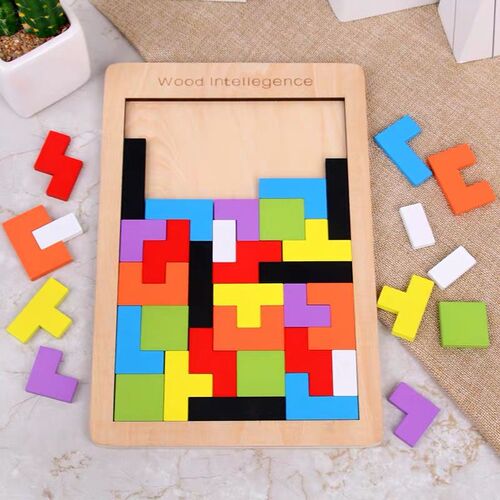 Tetris Block Puzzle for 3-6 Year Old Kindergarten Children, Toy Reward, Small Gift, Birthday Handout