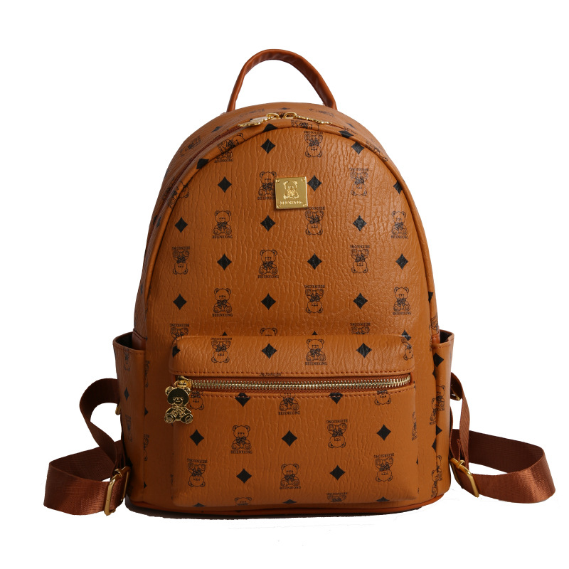 Nueva mochila de viaje de gran capacidad de dibujos animados lindos osos impresión mochila de mujer 2025 bolsas de mujer de viaje
