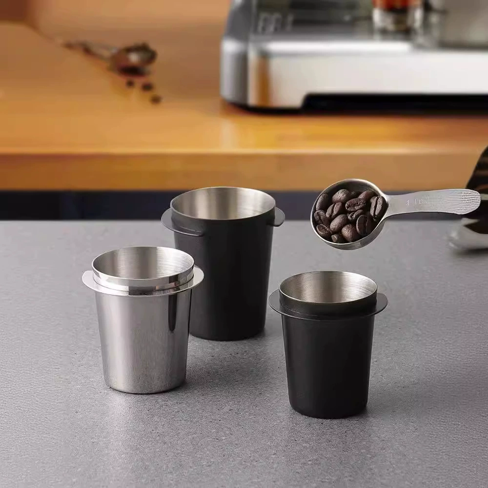 Трансграничная Горячая продажа 304 чашка для кофейного порошка из нержавеющей стали итальянская кофемашина ручка порошковый приемник ароматическая чашка 5158 мм