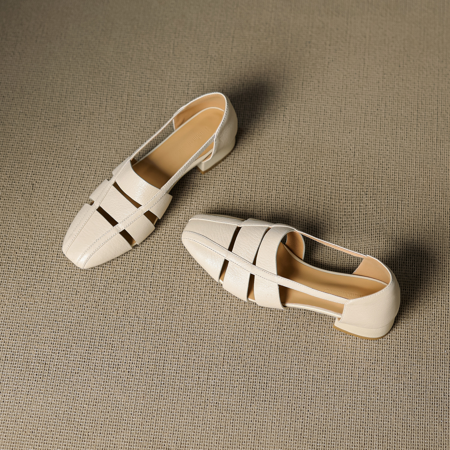 Dép sandal nữ bao đầu rỗng gót thấp 3 cm, mũi tròn kiểu dệt, phong cách đơn giản đi làm — đen chi tiết 18