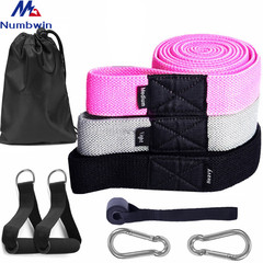 Yoga Weaving Resistance Band Set 2080 Rounds 9-Piece Fitness Pull-Up Resistance Band for Strength Training