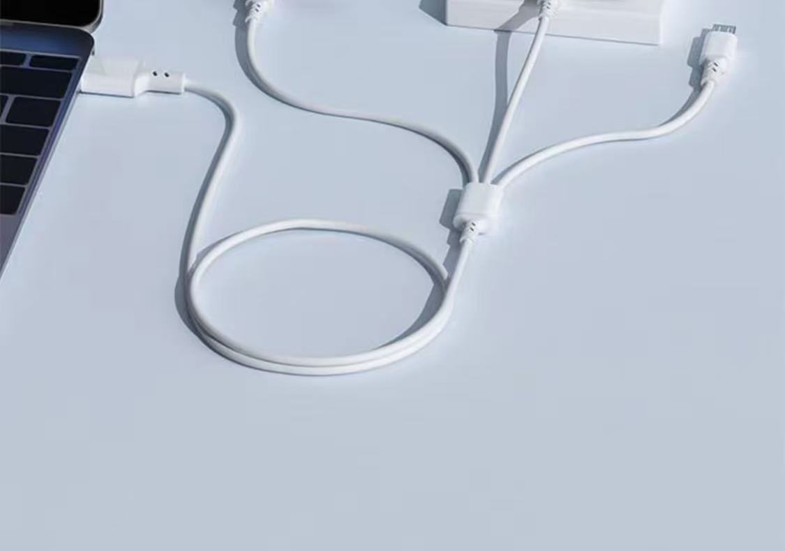 Süper Hızlı Şarj 120W 6A Üçü Bir Arada Şarj Kablosu Apple Type-C Android Telefon Uyumlu Üçlü Hızlı Şarj Kablosu