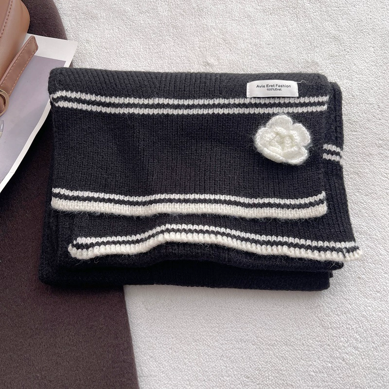 Шерстяной зимний шарф, универсальный теплый плащ, стиль Chanel, высокое качество, увеличить толщину