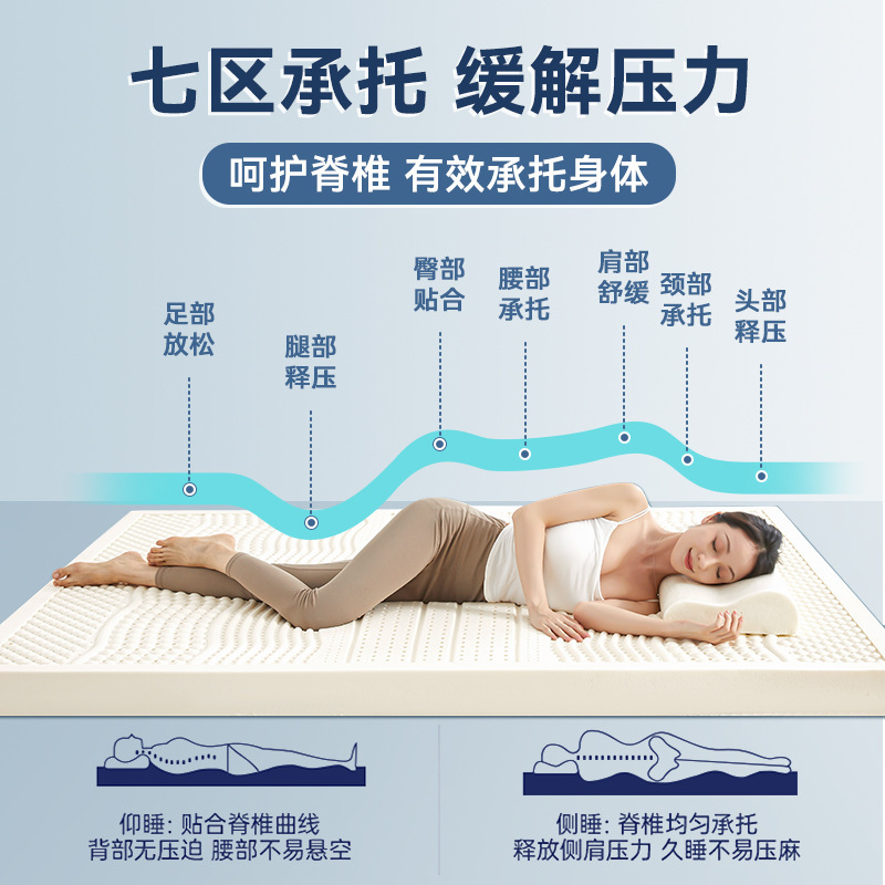 12cm乳胶床垫遮盖物软垫家用卧室硬垫秋冬榻榻米橡胶海绵床褥|undefined