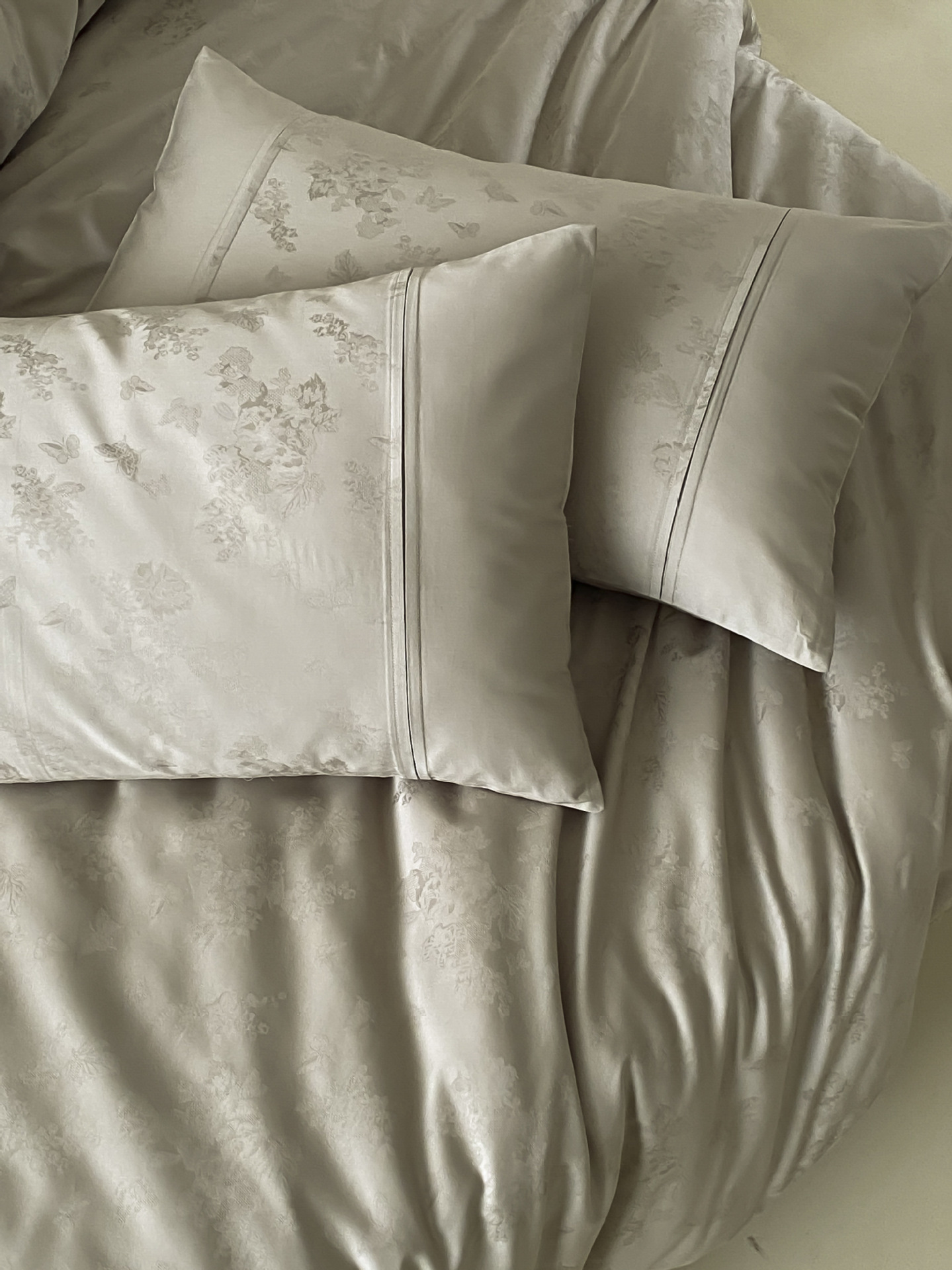 Set lenzuola 4 pezzi in cotone jacquard stile nordico elegante_voghion.com