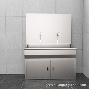 304 Stainless Steel Double Sink Manufacturer Wholesale Laboratory Steel Wood Display Rack Clean Stainless Steel Sink