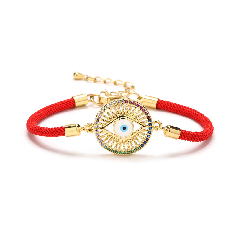 Fashion Eye Copper Bracelets Plating Zircon Copper Bracelets