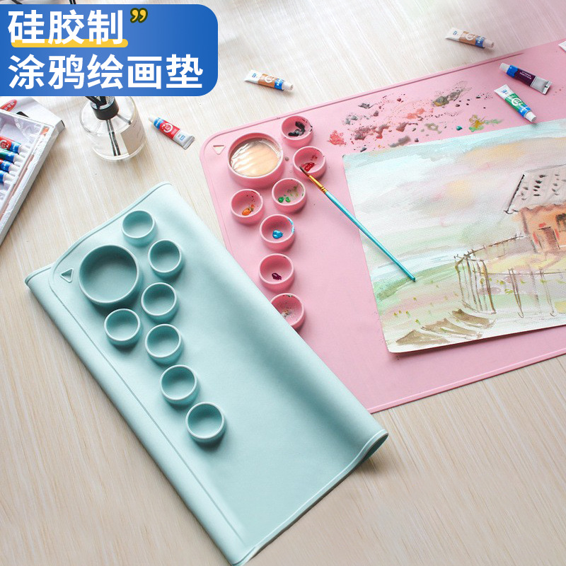 Pintura estera de los niños manta de pintura manta padre-niño estera de silicona lavable mantel de los niños