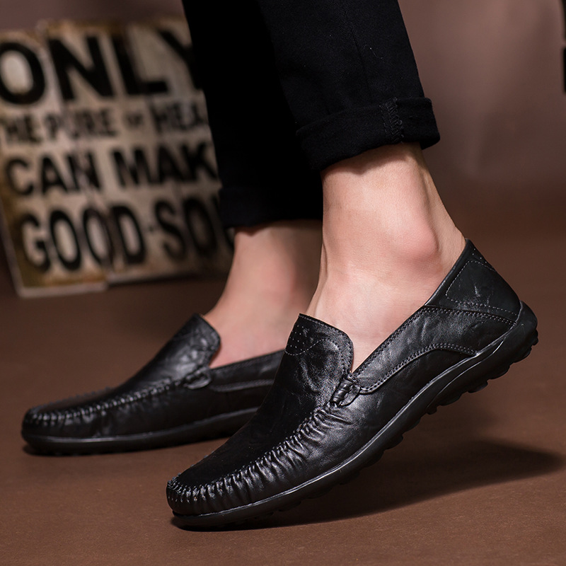 Men's Driving Shoes 2022 Summer New Breathable Bumpy Shoes Men's Casual Men's Slip-On Korean Style Lazy Shoes Men's Shoes