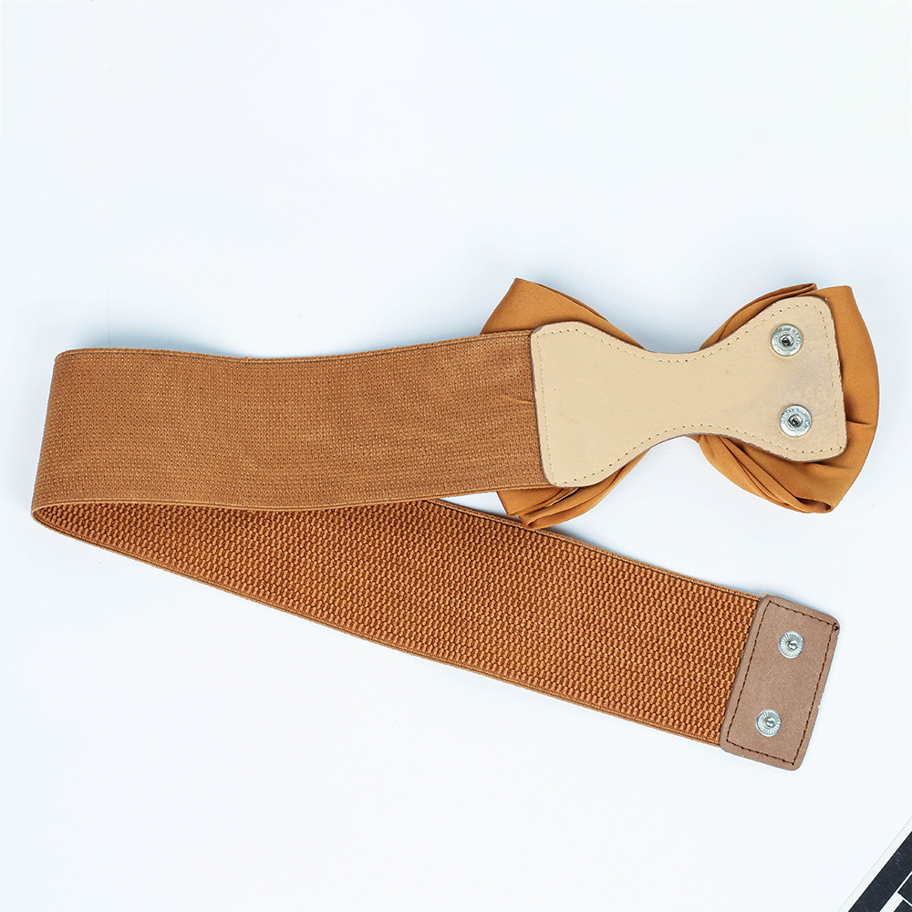 Cintura extra grassa e allargata Accessori elastici elastici Gonna decorativa Cintura per ragazze Ornamenti in vita con fiocco in chiffon_voghion.com