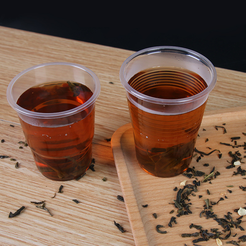 1000 Pieces of Transparent Plastic Cups, Heavy-Duty, for Commercial and Home Use, Dining, Tea, Drinking, Aviation Cups, Wholesale