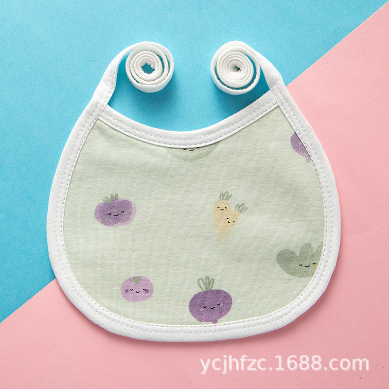 Bebé con cordones a prueba de agua babero recién nacido suministros bebé con cordones bebé babero de algodón