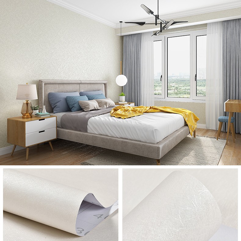 White self-adhesive wallpapers