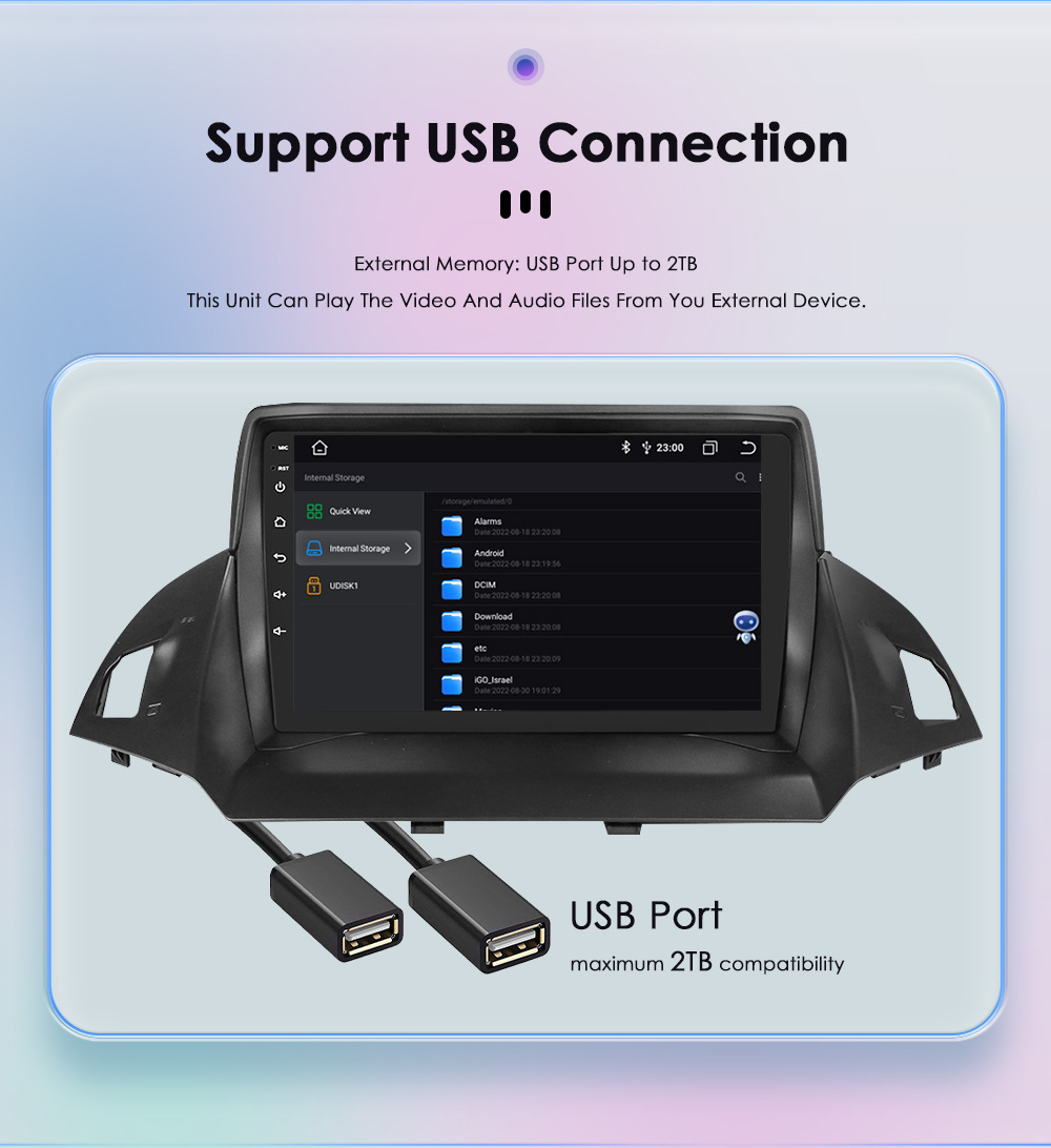 Suitable for 13-17 Ford Maverick 9-inch HD Large Screen Navigator Car Smart Android DVD Navigation GPS