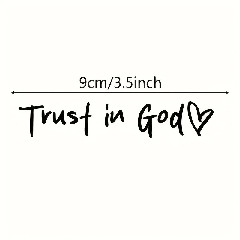 Trust in god相信上帝汽车后视镜贴纸，信仰耶稣上帝汽车字母贴纸|undefined