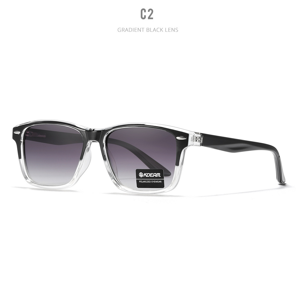 New style logo free sunglasses, casual square polarized sunglasses, TR90 outdoor driving glasses, KD398_voghion.com
