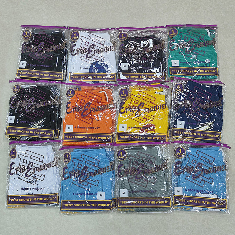 Original Foreign Trade Version Laser Label Original Packaging Eric Emanue Mesh Quick-Dry Ee Shorts American-Style Sports Basketball Shorts Original Foreign Trade Version Laser Label Original Packaging Eric Emanue Mesh Quick-Dry Ee Shorts American-Style Sports Basketball Shorts