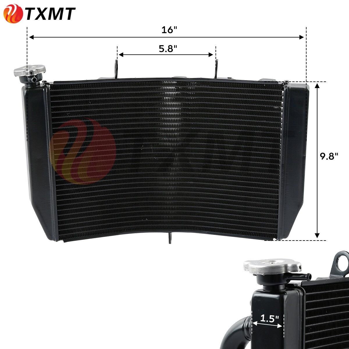 Suitable for Honda Cbr600 F4 1999 - 2000 F4I 01-04 Aluminum Radiator Water Tank Assembly
