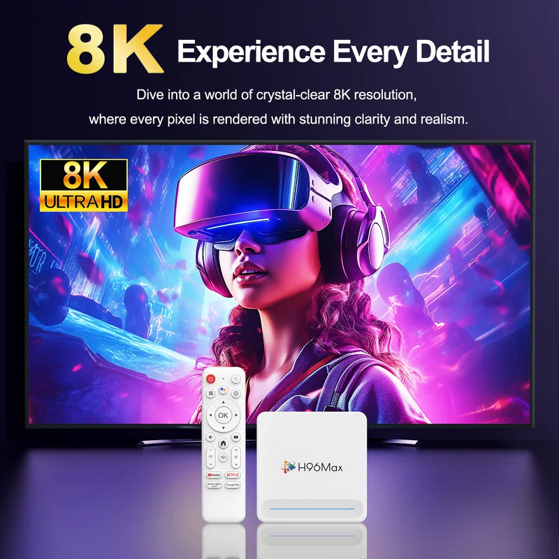 Иностранная торговля кросс-бордер спот H96Max Android сет-топ-бокс H618Plus ТВ-бокс Android 14