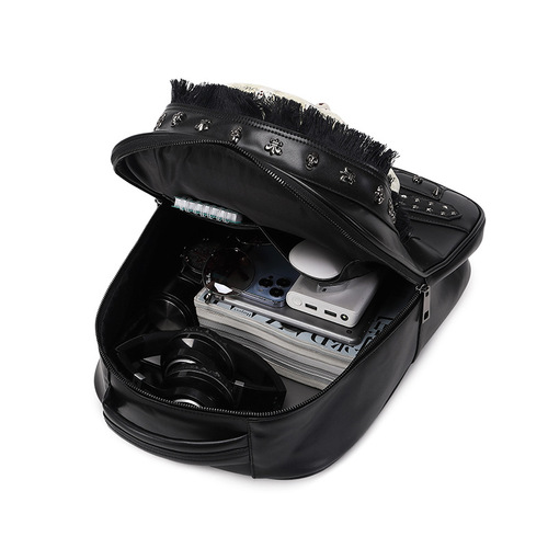 New Skull Head Dual Shoulder Bag, Unisex Personality 3D Stereo PU Bag Manufacturer, Cross-border Laptop Bag