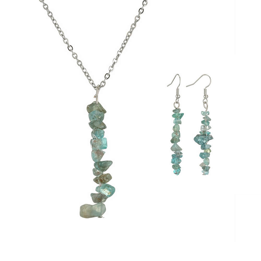 Traje de ágata azul