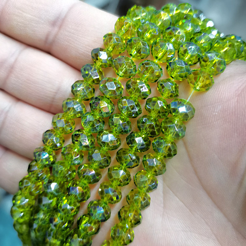 Honyun クリスタルフラットビーズ AB カラー diy ファセットガラスルースビーズ衣類アクセサリーブレスレットヘアアクセサリーアクセサリー