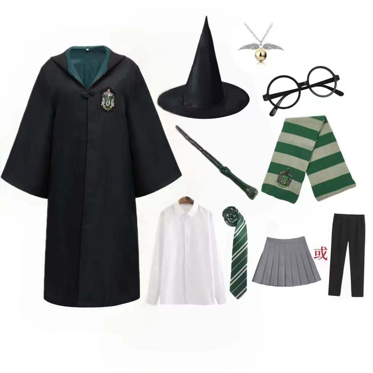 Túnica con Capucha Mágica para Cosplay de Poliéster para Halloween y Espectáculos