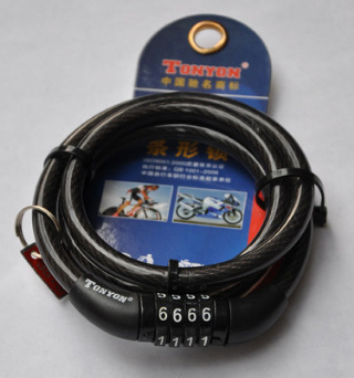 TY532 universal bicycle lock anti-theft password lock password wire lock circle lock mountain bike riding equipment