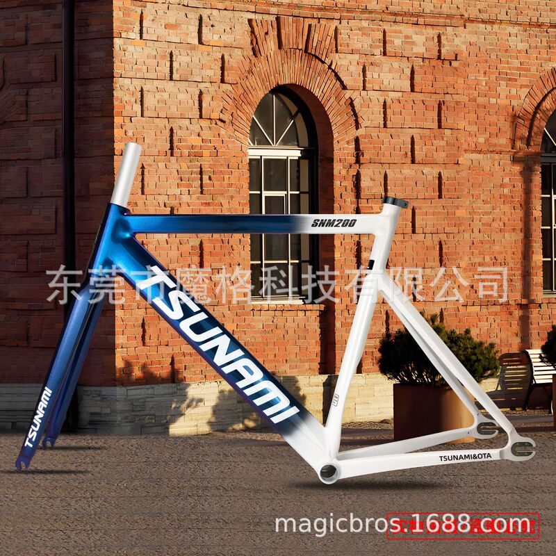 Snm200 Aluminum Alloy Fixed Gear Bicycle Frame Tsunami Tsunami Track Bike Frame Set 700C