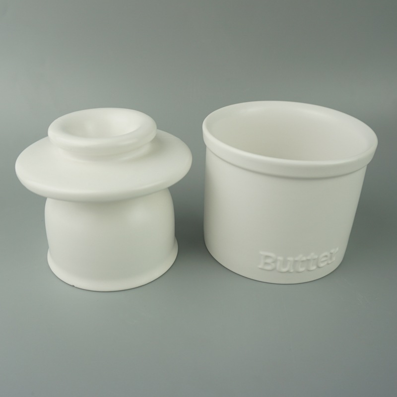 Estrictamente seleccionado en blanco y negro de cerámica amarillo tanque de aceite plato de queso con tapa cocina queso tanque de almacenamiento caja de mantequilla traje