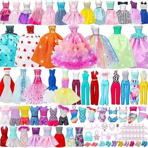 Dress-up doll clothes, wedding dresses, girls' toys and accessories, cross-border Amazon foreign trade dresses, skirts, shoes and pants