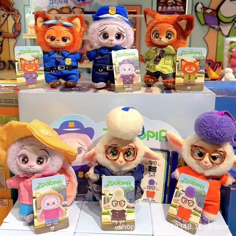 Zootopia Vinyl Blind Box Plush Pendant Gift Trendy Nick Judy Doll Pendant Cute Wholesale