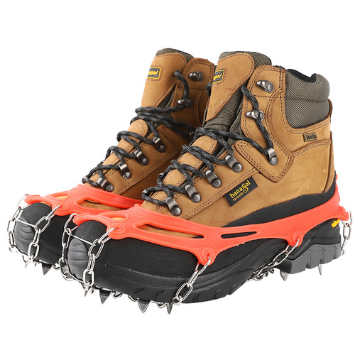 Wholesale 19-Tooth Ice Grippers, Non-Slip Shoe Covers for Outdoor Climbing, Snowy Mountain Areas, Skiing, and Slip-Resistant Road Surfaces—Anti-Fall Ice Claw Shoe Cover Chains