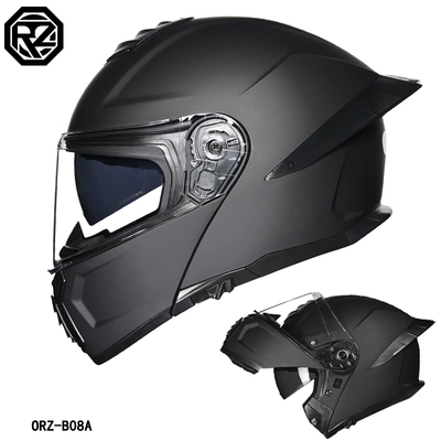 Lens Motorcycle Brigade Full Helmet for, Motosiklet dəbilqələri - m-matt-black-single-helmet