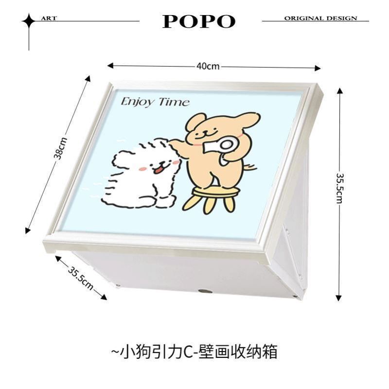 可爱猫咪浴室收纳置物架洗澡放衣服卫生间洗手间壁画折叠包邮批发|undefined