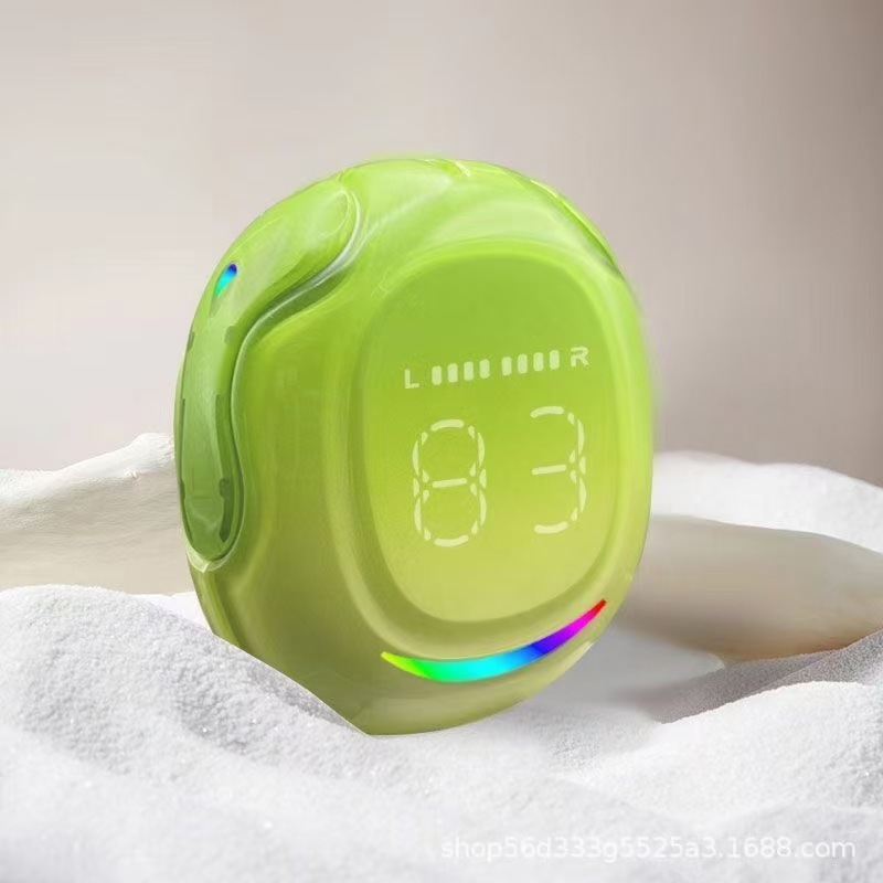 Source Factory HK9 シンプルなバイノーラル透明デジタル ディスプレイ ワイヤレス Bluetooth ヘッドセット新しいインイヤー ノイズ リダクション長いバッテリー寿命|undefined