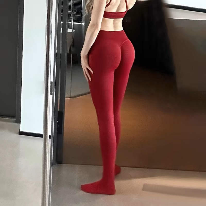 cintura alta abdominal pantalones de gimnasio de alta altura elásticos rápidos secos pantalones deportivos apretados de red red de miel de melocotón corredor pantalones
