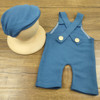 Photography props for new born, cap, overall, trousers for baby suitable for photo sessions, suitable for import, new collection