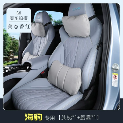 Version Car Lumbar Support: Headrest - seal-white-beauty-red-1-headrest-1-lumbar-support-business-seat
