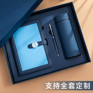保温杯笔记本礼盒套装定制logo企业年会送客户员工记事本商务礼品