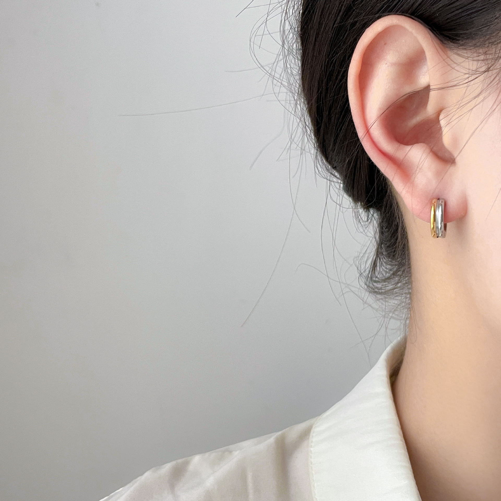 18g Weight Titanium Steel Ear Needle Material Earrings Classification 1 Piece Quantity Holiday, Daily Occasion Titanium Steel Material Geometric Pattern Women's Gender Casual, Simple Style Style 1 Piece Casual Simple Style Geometric Titanium Steel Earrings 8