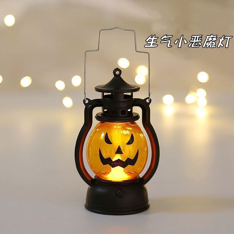 ハロウィンポータブルカボチャランプ LED 電子キャンドルライトパーティー装飾小道具雰囲気ライト装飾品卸売|undefined