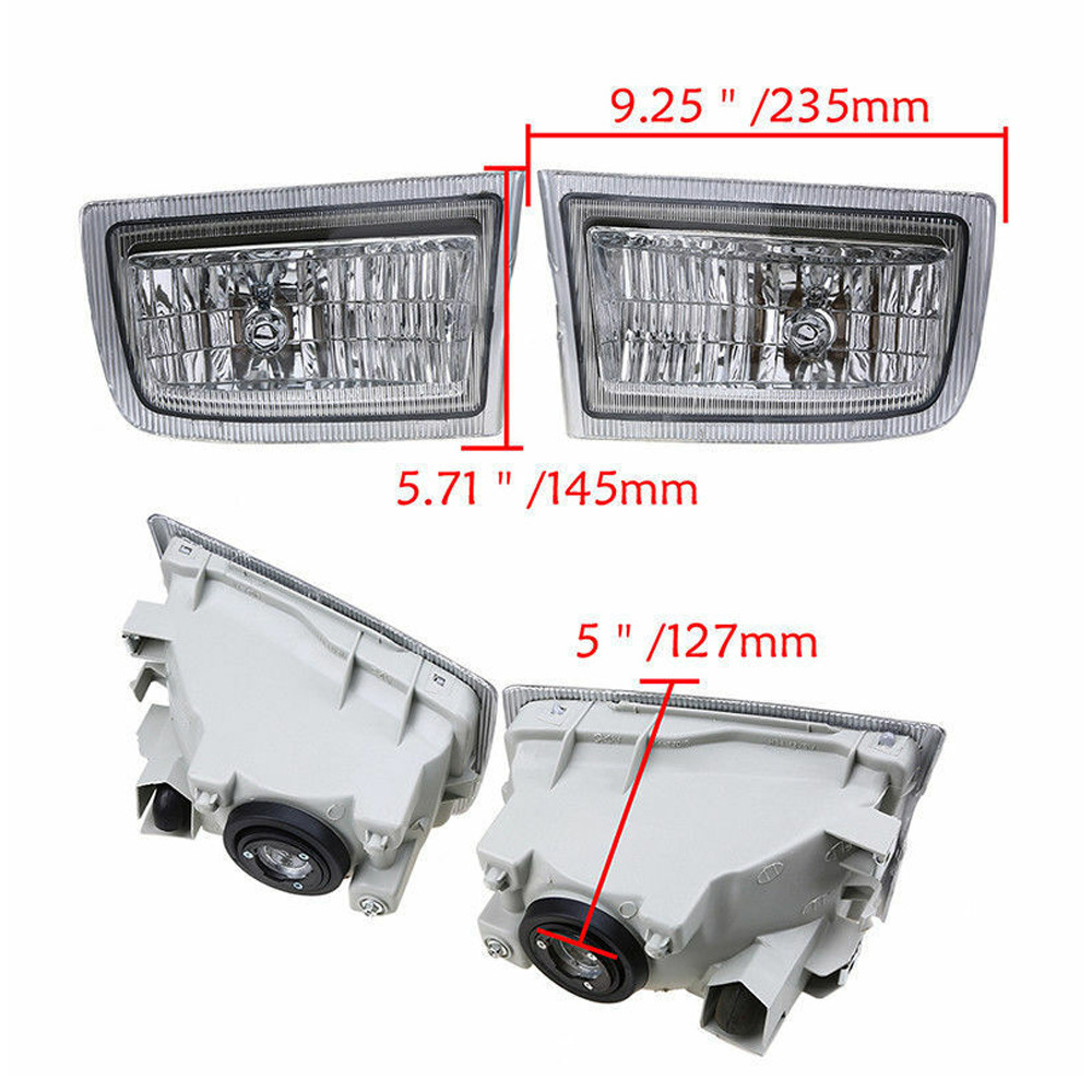 Aplicable a TOYOTA 96 - 03 Land Cruiser FJ90 / FJ95 lámpara de niebla delantera parachoques lámpara de caja de lámpara de luz delantera
