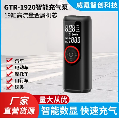 Car Air Pump Portable Wireless Inflator Electric Bicycle Tire Inflator Car-Mounted Rapid Inflation