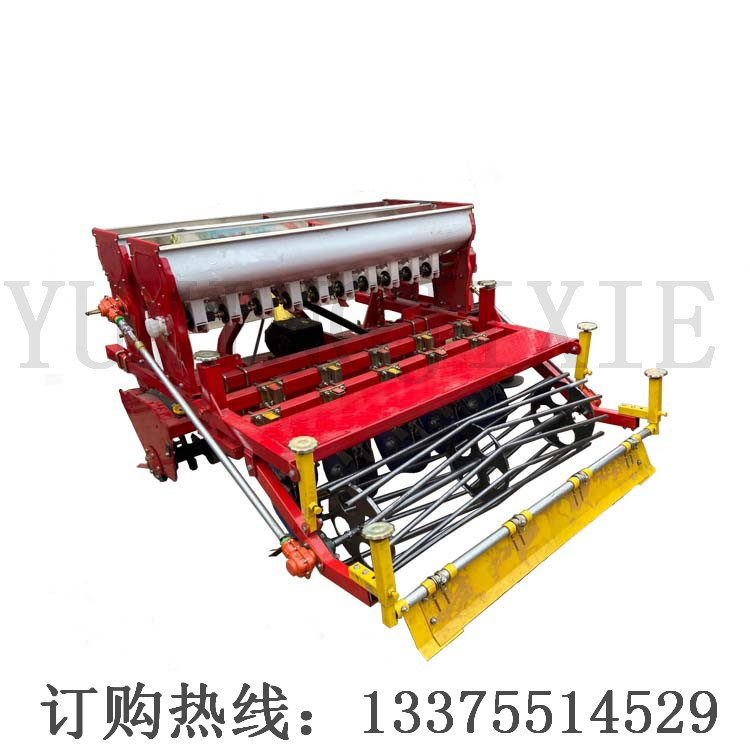 小麦播种机免耕施肥 四轮带的小麦播种机旋播机小粒种子播种机