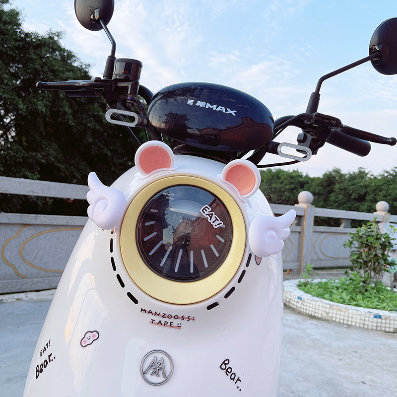 電気自動車ステッカー装飾かわいい装飾耳ヘルメット弓アクセサリー翼アクセサリー小型電気自動車新|undefined