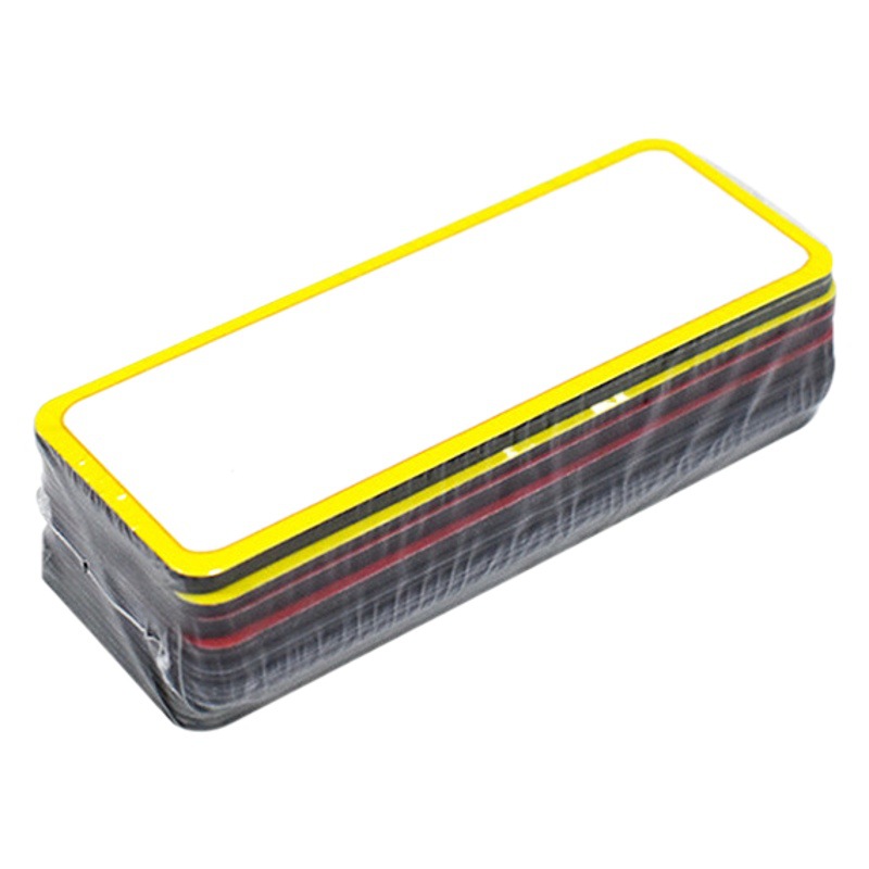 En stock Etiqueta de nombre de color magnético Etiqueta de limpieza en seco Etiqueta de exhibición de enseñanza pegatina de refrigerador Logotipo de almacén etiqueta magnética borrable