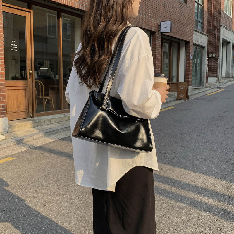 Shangxin bolso de gran capacidad para mujeres 2026 primavera nueva bolsa de hombro de viaje universal textura extranjera bolso axilar